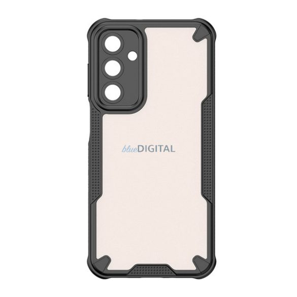 HUSĂ! - Defender silicon protector de telefon (rezistent la șocuri, bubble heel, spate acrilic, protector de cameră) BLACK Samsung Galaxy A16 5G (SM-A166), Galaxy A16 4G (SM-A165)