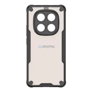 HUSĂ! - Defender Silicone Phone Protector (rezistent la șocuri, călcâi cu bule, spate acrilic, protector de cameră) BLACK Xiaomi Redmi Note 14 Pro Plus 5G