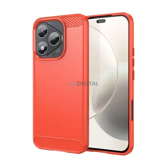 HUSĂ! - Protector de telefon din silicon (rezistent la impact, bubble heel, periat, model carbon) PIROS Honor 400 Lite