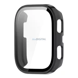   Cadru din plastic (BUMPER, rezistență la șocuri + sticlă de protecție a ecranului) BLACK Amazfit Bip 6