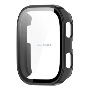 Cadru din plastic (BUMPER, rezistență la șocuri + sticlă de protecție a ecranului) BLACK Amazfit Bip 6