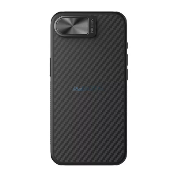 HUSĂ! - NILLKIN CARBOPROP silicon telefon protector (rezistent la impact, aramid acoperire, model de carbon) BLACK Apple iPhone 16e