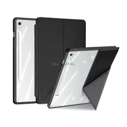   DUX DUCIS MAGI ORIGAMI carcasă în picioare, cu efect de piele (FLIP activ, deschidere laterală, TRIFOLD, suport pentru birou, suport pentru stilou) NEGRU Samsung Galaxy Tab S10 FE Plus WIFI (SM-X626), Galaxy Tab S10 FE Plus LTE