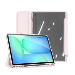   DUX DUCIS TOBY Husă permanentă cu efect de piele (FLIP activ, deschidere laterală, TRIFOLD, suport pentru birou, suport pentru creioane) ROSE Samsung Galaxy Tab S10 FE Plus WIFI (SM-X626), Galaxy Tab S10 FE Plus LTE (S