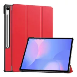   Husă permanentă, efect piele (active FLIP, deschidere laterală, TRIFOLD, desktop, suport pentru creioane) PIROS Samsung Galaxy Tab S10 FE Plus LTE (SM-X620), Galaxy Tab S10 FE Plus WIFI (SM-X626)