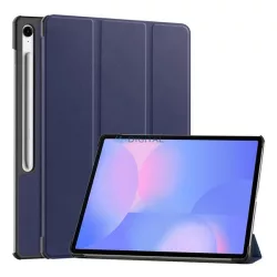   Carcasă permanentă, efect piele (FLIP activ, deschidere laterală, TRIFOLD, desktop, suport creion) FASTENING BLUE Samsung Galaxy Tab S10 FE Plus WIFI (SM-X626), Galaxy Tab S10 FE Plus LTE (SM-X620)