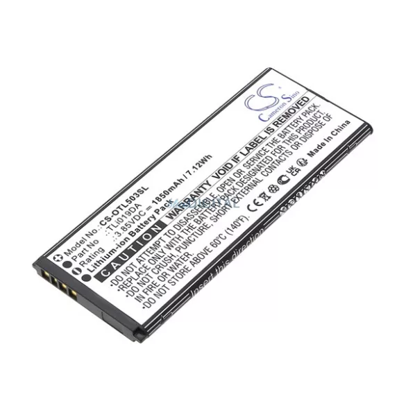 Baterie CAMERON SINO Li-Ion (3.85V / 1850mAh, compatibil Alcatel TLi019DA) BLACK Alcatel 1 (OT-5033D)