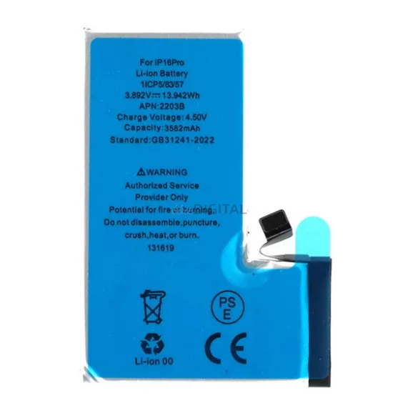 Baterie 3582mAh LI-ION (compatibil A3293, A3083, A3292, A3294) Apple iPhone 16 Pro