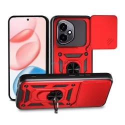   HUSĂ! - Protector de telefon din silicon Defender (rezistent la șocuri, inel de reținere, protector pentru cameră) PIROS Honor 400