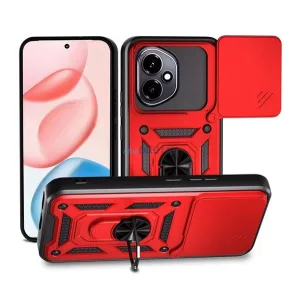 HUSĂ! - Protector de telefon din silicon Defender (rezistent la șocuri, inel de reținere, protector pentru cameră) PIROS Honor 400