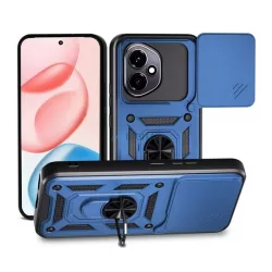   HUSĂ! - Protector de telefon din silicon Defender (rezistent la șocuri, inel de reținere, protector de cameră) CUTTING BLUE Honor 400