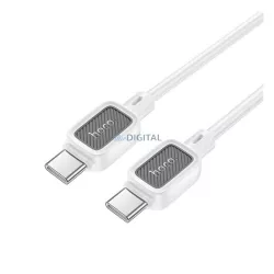   HOCO U108 cablu de date (Tip-C - Tip-C, 60W, încărcător rapid PD, 100cm) ALB