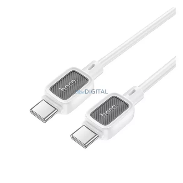 HOCO U108 cablu de date (Tip-C - Tip-C, 60W, încărcător rapid PD, 100cm) ALB
