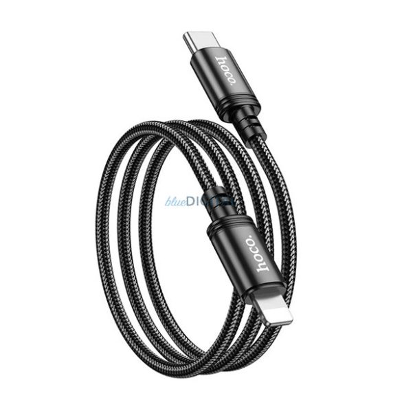HOCO X89 cablu de date (Tip-C - Lightning, 20W, încărcător rapid, 100cm) NEGRU