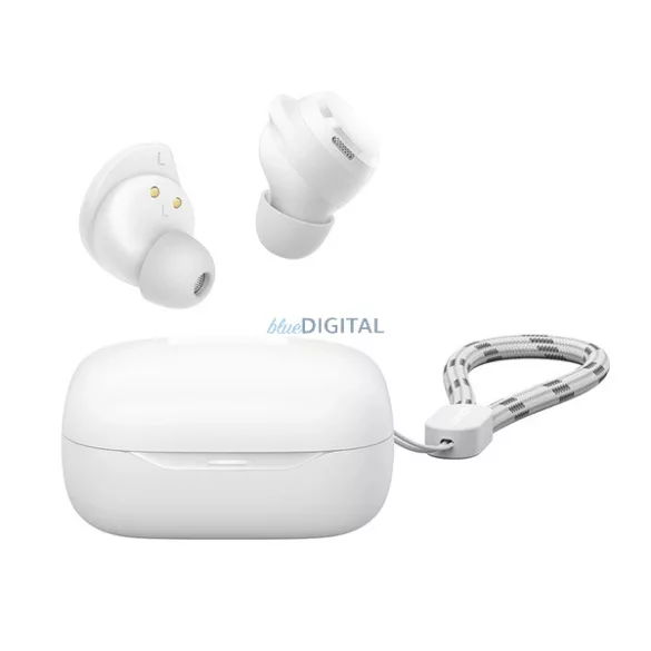 JOYROOM JDOTS căști bluetooth STAREO (v5.4, TWS, microfon, anulare zgomot + încărcător) ALB