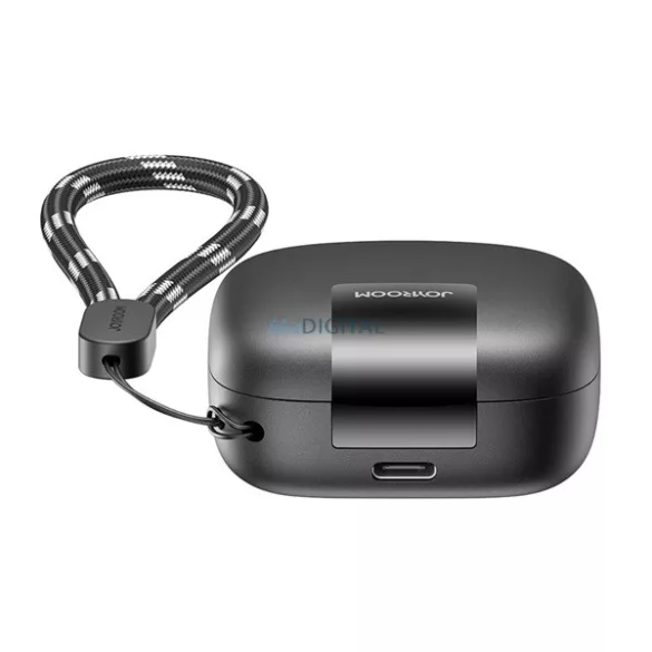 JOYROOM JDOTS căști bluetooth Stereo (v5.4, TWS, microfon, anulare zgomot + încărcător) NEGRU