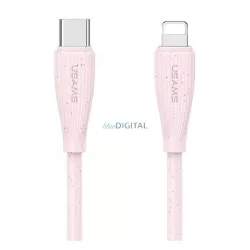   Cablu de date USAMS GREEN SERIES (Tip-C - Lightning, 30W, încărcător rapid, 100cm)