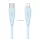 USAMS GREEN SERIES cablu de date (Tip-C - fulger, 30W, încărcător rapid, 100cm) LIGHT BLUE