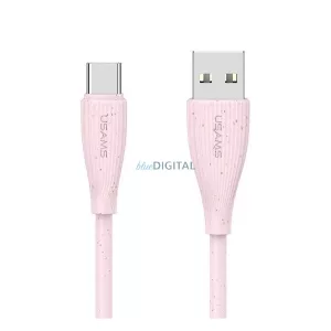 Cablu de date USAMS GREEN SERIES (USB - Tip-C, 18W, 3A, încărcător rapid, 100cm)