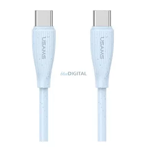 USAMS GREEN SERIES cablu de date (USB - Tip-C, 60W, încărcător rapid, 100cm) LIGHT BLUE