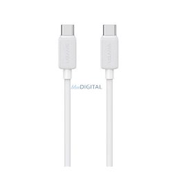   USAMS KY cablu de date (Tip-C - Tip-C, 60W, încărcător rapid, 100cm) ALB