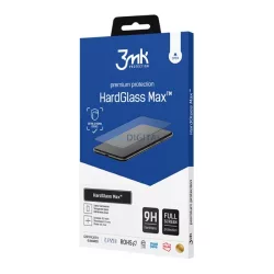   3MK HARD GLASS MAX ecran protector de sticlă (3D, caz prietenos, 9H) BLACK Samsung Galaxy S25 Ultra (SM-S938)