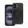 HUSĂ! - Protector de telefon din silicon (spate din piele ECO, interior rezistent la zgârieturi, protector de cameră din metal, MagSafe, Premium) BLACK Apple iPhone 11