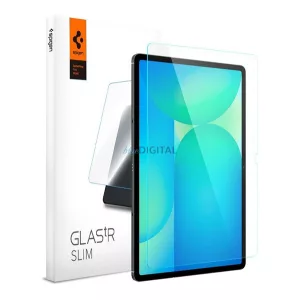 SPIGEN TR SLIM HD ecran protector de sticlă (2.5D, caz prietenos, ultra-subțire, 0.2mm, 9H) pentru Samsung Galaxy Tab S10 FE Plus WIFI (SM-X626), Galaxy Tab S10 FE Plus LTE (SM-X620)
