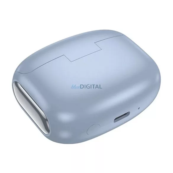 Căști bluetooth HOCO EQ21 STAREO (v5.4, TWS, microfon, anulare activă a zgomotului, touch screen + încărcător) LIGHT BLUE