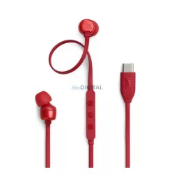   JBL TUNE 310C Căști stereo (Type-C, control volum, buton înregistrare, cablu plat) ROȘU
