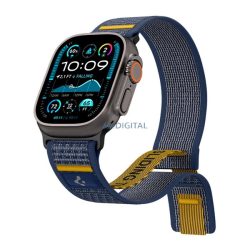   Curea SPIGEN ATHLEX (dimensiune personalizată, mare, nailon, velcro, respirabil, sport) BREATH BLUE Apple Watch Series 5 44mm, Watch Series 4 44mm, Watch Series 3 42mm