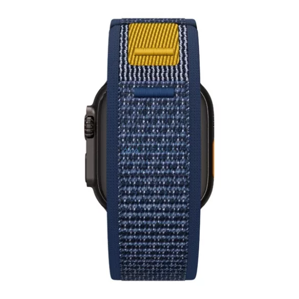 Curea SPIGEN ATHLEX (dimensiune personalizată, mare, nailon, velcro, respirabil, sport) BREATH BLUE Apple Watch Series 5 44mm, Watch Series 4 44mm, Watch Series 3 42mm