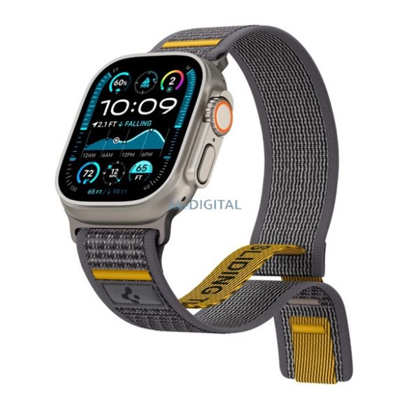 Curea SPIGEN ATHLEX (dimensiune personalizată, mare, nailon, velcro, respirabilă, SPORT) BREATHING BREATHING Apple Watch Series 5 44mm, Watch Series 4 44mm, Watch Series 3 42mm