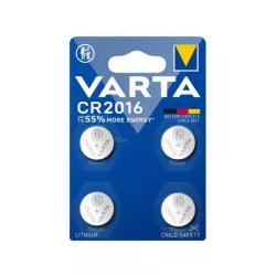 Celule buton VARTA (CR2016, 3V, litiu) 4 buc/pachet
