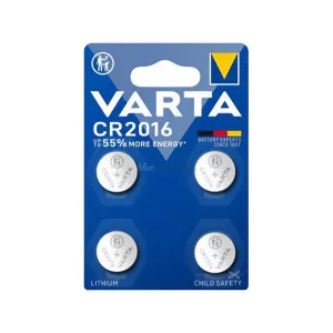 Celule buton VARTA (CR2016, 3V, litiu) 4 buc/pachet