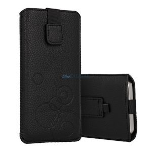 HUSĂ! - DEKO caz în picioare (universal, rotund, trageți velcro, centura de fixare, dimensiunea XXL) BLACK