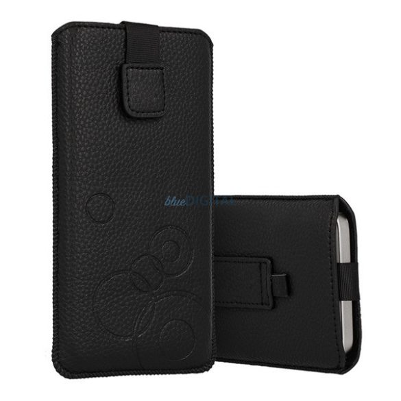 HUSĂ! - DEKO caz în picioare (universal, rotund, trageți velcro, centura de fixare, dimensiunea XXL) BLACK