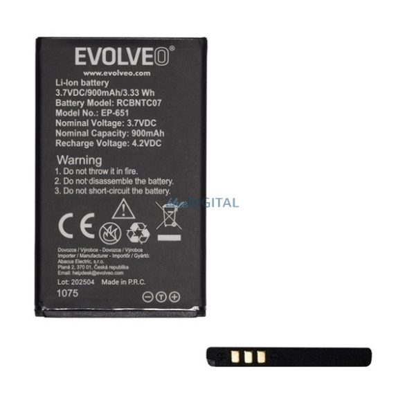 EVOLVEO Baterie 900mAh LI-ION Evolveo EP-650 EasyPhone XD