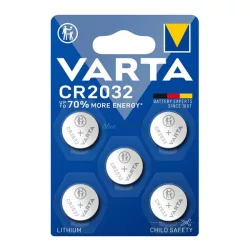 Celulă buton VARTA (CR2032, 3V, litiu) 5 buc/pachet