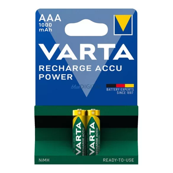 Baterie VARTA RECHARGE ACCU POWER (AAA, 1.2V, 1000mAh Ni-MH, reîncărcabilă) 2 buc/pachet