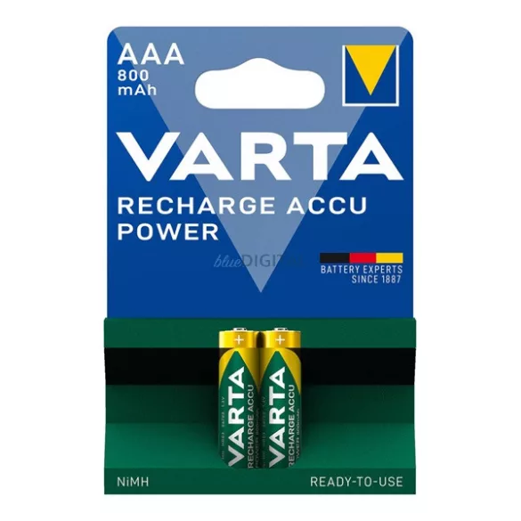Baterie VARTA RECHARGE ACCU POWER (AAA, 1.2V, 800mAh Ni-MH, reîncărcabilă) 2 buc/pachet