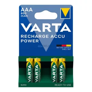 Baterie VARTA RECHARGE ACCU POWER (AAA, 1.2V, 800mAh Ni-MH, reîncărcabilă) 4 buc/pachet