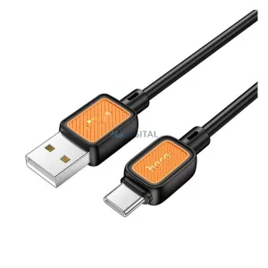 HOCO X108 cablu de date (USB - Tip-C, 3A, încărcător rapid, 100cm) NEGRU