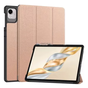 Husă permanentă, efect piele (FLIP activ, deschidere laterală, TRIFOLD, desktop) GOLDEN Honor Pad X9a