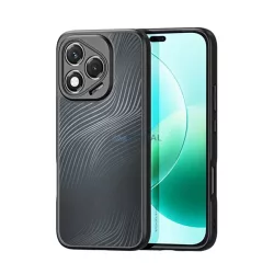   HUSĂ! - DUX DUCIS AIMO silicon protector de telefon (rezistent la șocuri, protector de cameră, mat, val) BLACK Honor 400 Lite