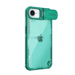   HUSĂ! - NILLKIN ICEBLADE PROP silicon protector de telefon PROP (rezistent la șocuri, protector de cameră, kickstand) CUTTING TEXT pentru Apple iPhone 16e