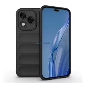 HUSĂ! - Silicon protector de telefon (rezistență la șocuri, protecție cameră, 3D) BLACK Honor 400 Lite