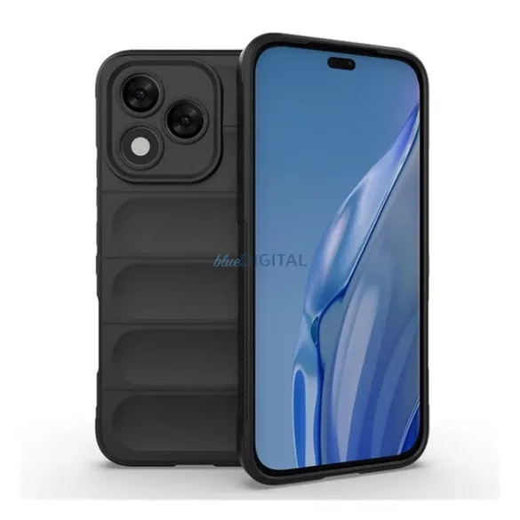 HUSĂ! - Silicon protector de telefon (rezistență la șocuri, protecție cameră, 3D) BLACK Honor 400 Lite