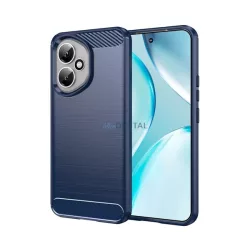   HUSĂ! - Silicon protector de telefon (rezistent la impact, călcâi pernă de aer, periat, model de carbon) CUTTING BLOCK Honor 400