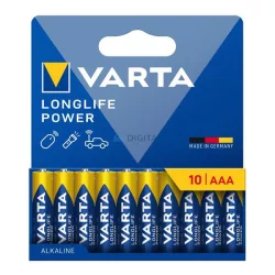   VARTA LONGLIFE POWER baterie de lungă durată (AAA, LR03, 1.5V, alcalină) 10 buc/pachet